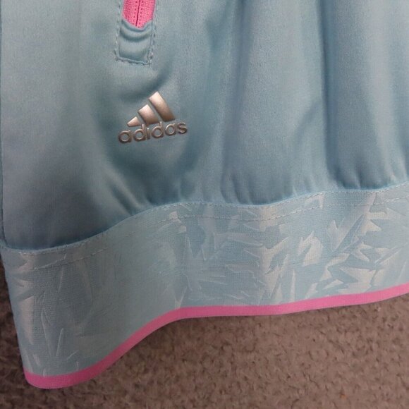Adidas Jacket Womens Small Pullover Blue Pink Cotton Candy Long Sleeve Designs - Picture 3 of 10